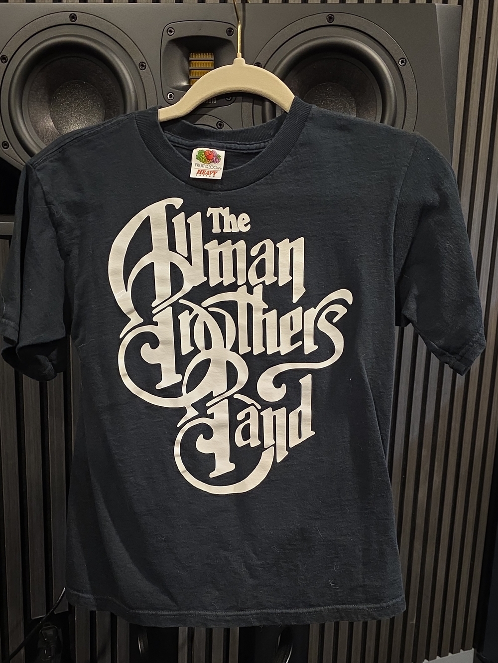 Fruit of the Loom Black Allman Brothers Band White Logo Tee